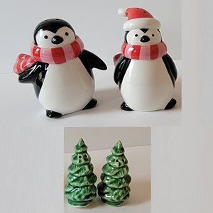 Penguins & Trees (2) Salt & Pepper Shaker Sets
